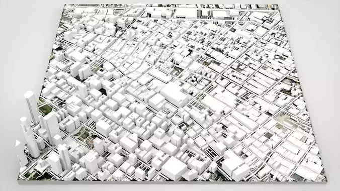 Skid Row Los Angeles United States 3D model