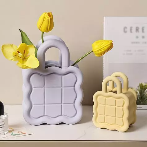 Handbag Style Decorative Vase Modern 3D Printable Design 3D print model_1