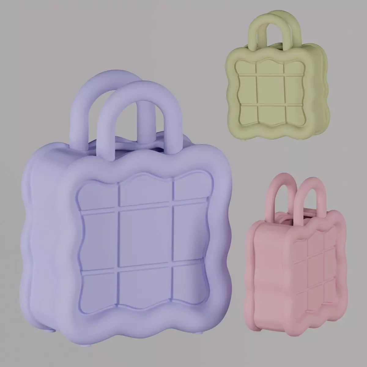 Handbag Style Decorative Vase Modern 3D Printable Design 3D print model_5