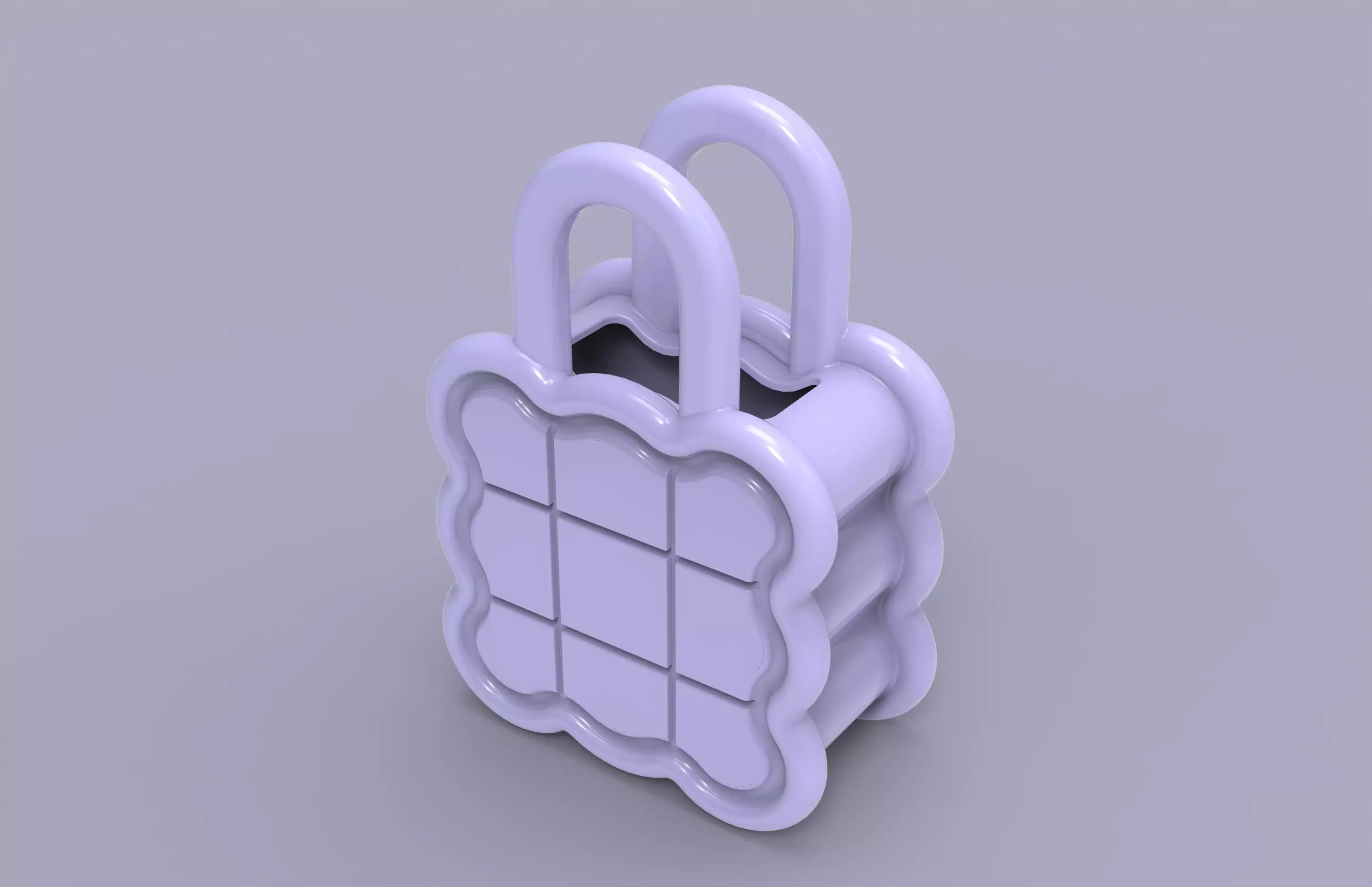 Handbag Style Decorative Vase Modern 3D Printable Design 3D print model_7