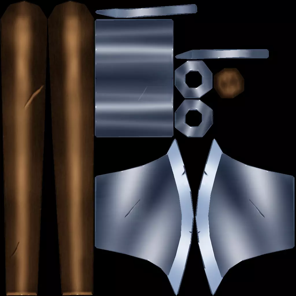 Melee Weapons Pack 3 Low-poly 3D model_19