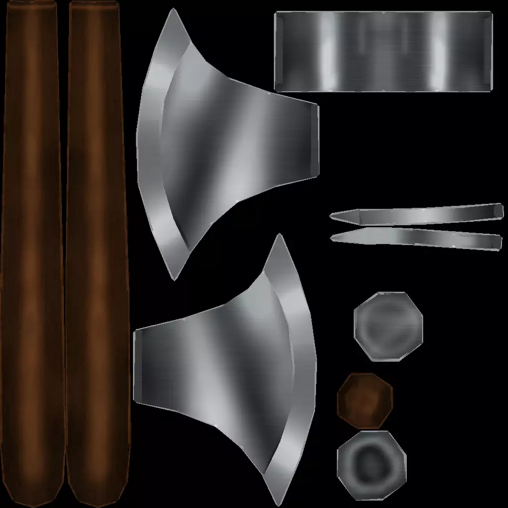 Melee Weapons Pack 3 Low-poly 3D model_21