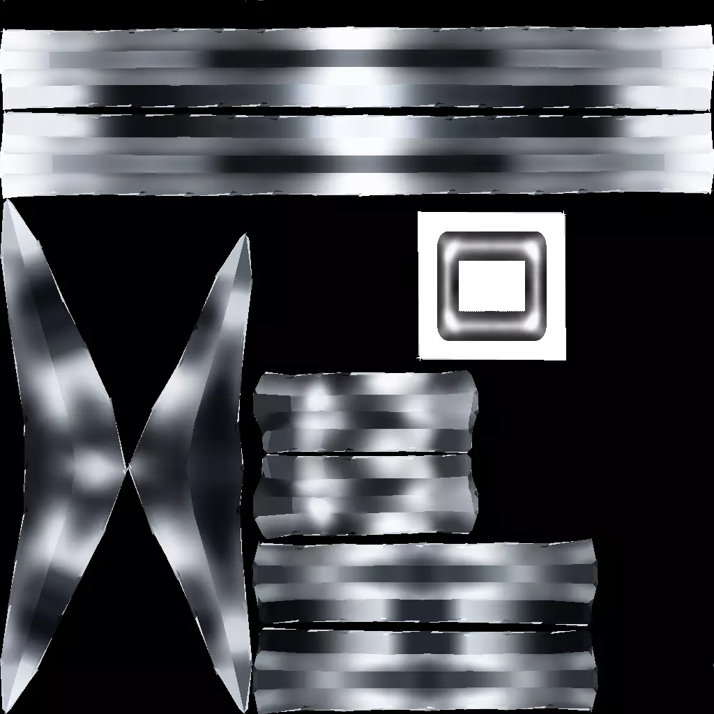 Melee Weapons Pack 3 Low-poly 3D model_18