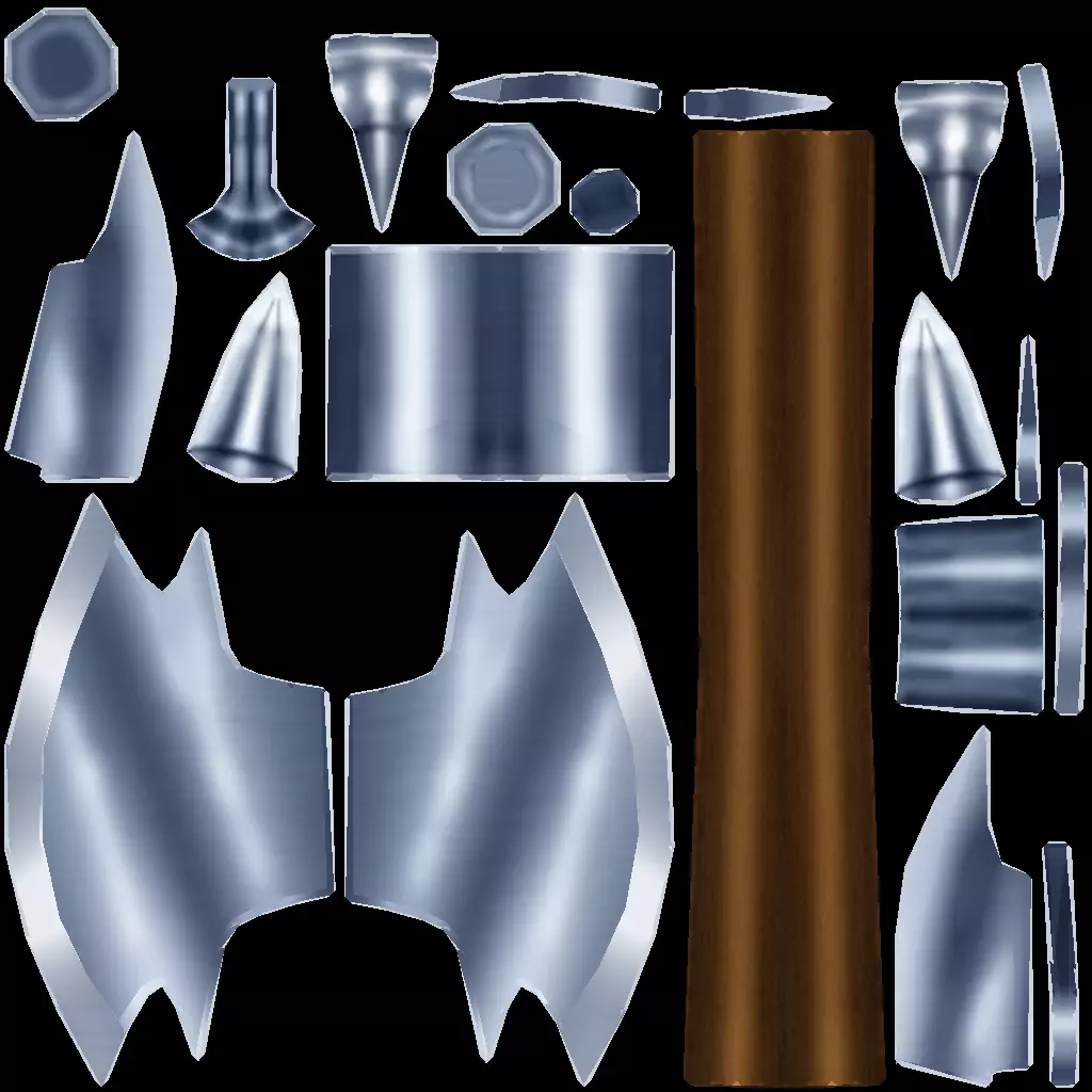 Melee Weapons Pack 3 Low-poly 3D model_20