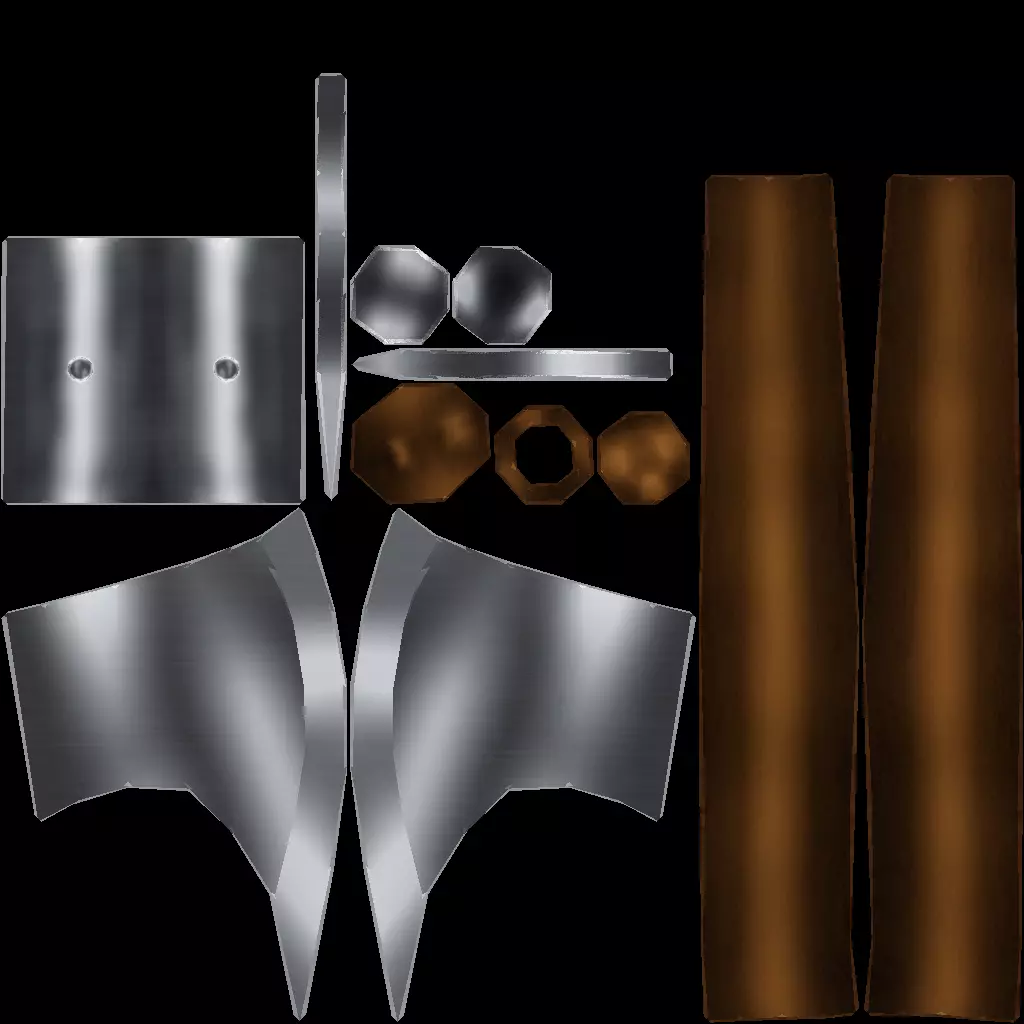 Melee Weapons Pack 3 Low-poly 3D model_17