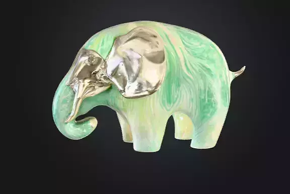 3D ceramic elephant model 3D model