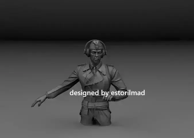 WW2 SOLDIER PANZER TANK DRIVER TIGER PANTHER V2