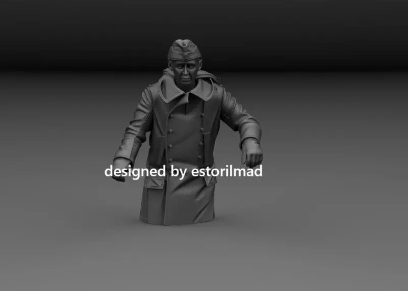 WW2 SOLDIER PANZER TANK DRIVER TIGER PANTHER V3 3D print model