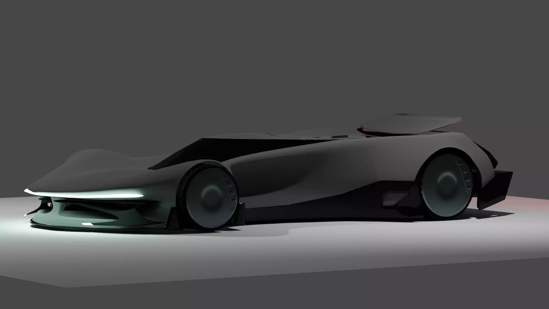 Low Poly Track Car Free 3D model