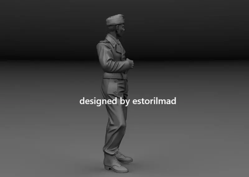 WW2 SOLDIER PANZER TANK DRIVER TIGER PANTHER V4 3D print model_2