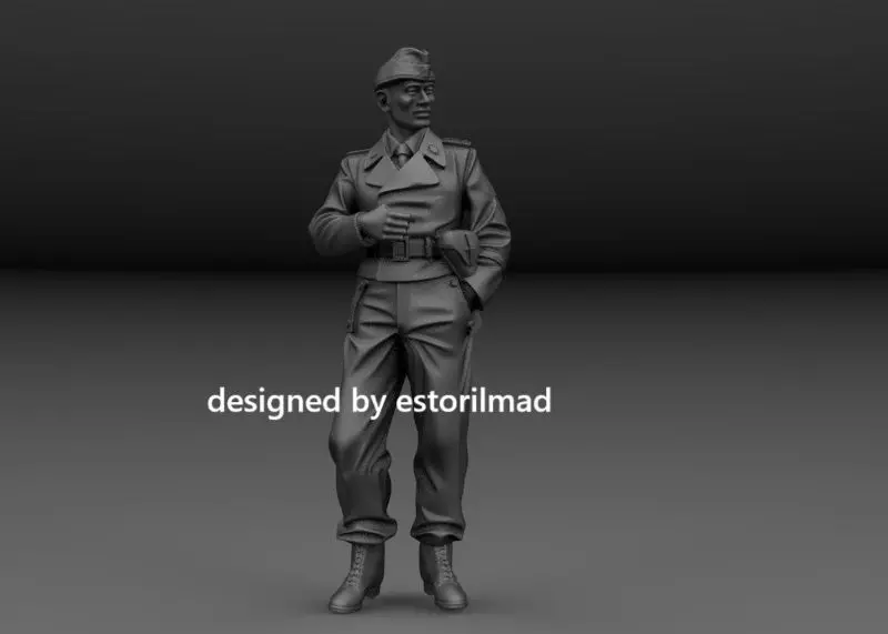 WW2 SOLDIER PANZER TANK DRIVER TIGER PANTHER V4 3D print model_0