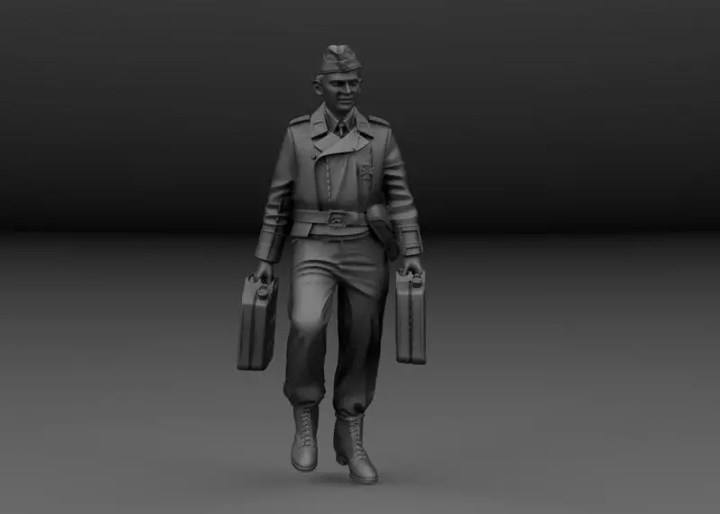 WW2 SOLDIER PANZER TANK DRIVER TIGER PANTHER V5 3D print model