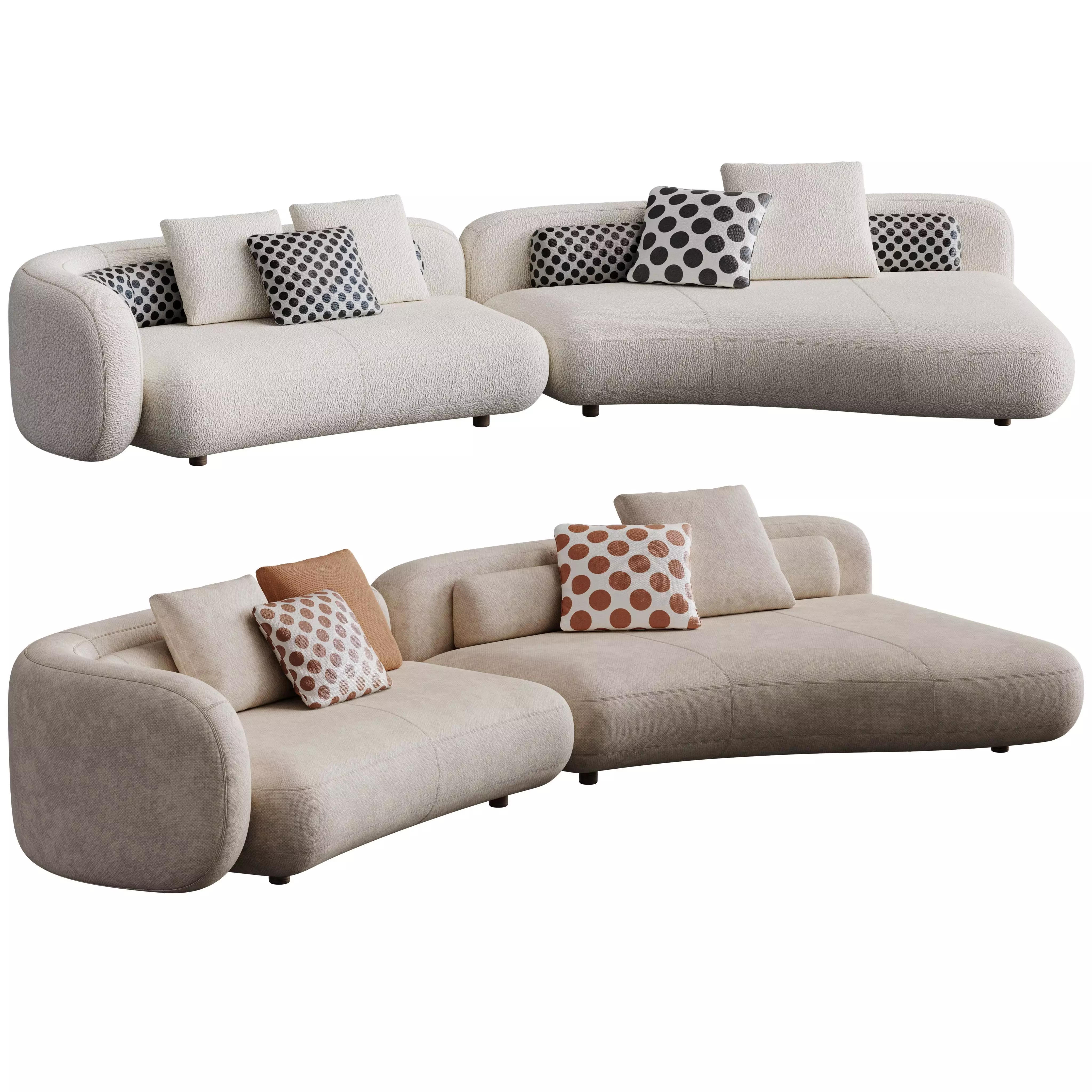 Bezier Sofa  3D model_0