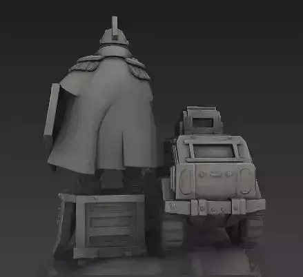 Marshal Wilhelm with Armoured Car - Valour Korps  3D model 7