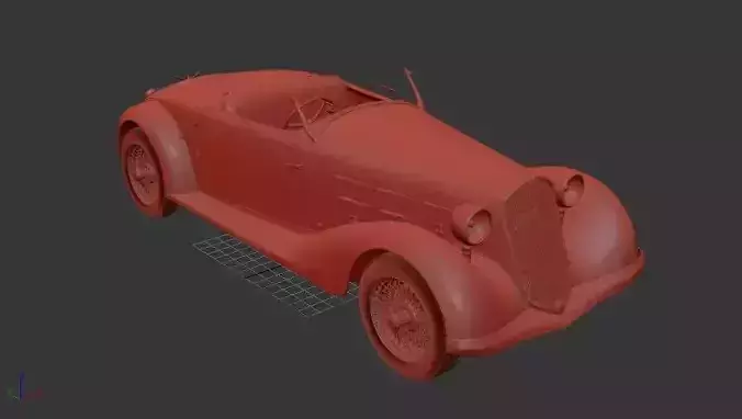 Alfa Romeo 6C 2300 S Touring Pescara Spider 1935 3D print model
