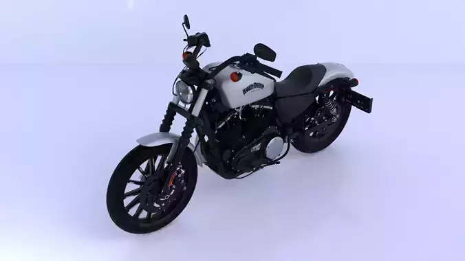 Harley Davidson Iron 883 High-Detail 3D Model