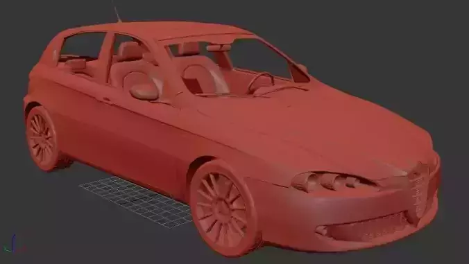 Alfa Romeo 147 5door 2009 3D print model