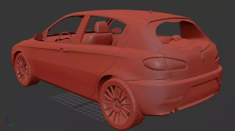 Alfa Romeo 147 5door 2009 3D print model_2