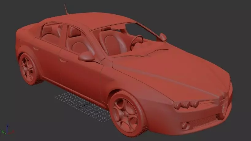 Alfa Romeo 159 sedan 2009 3D print model_0