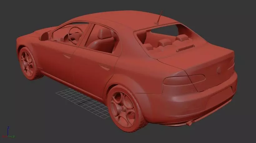 Alfa Romeo 159 sedan 2009 3D print model_2
