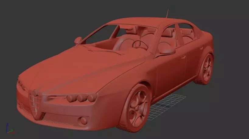 Alfa Romeo 159 sedan 2009 3D print model_1