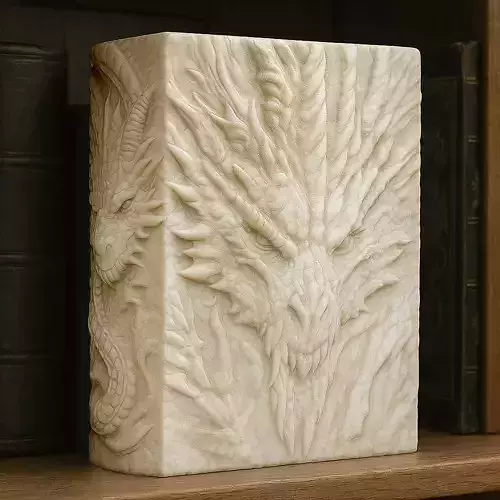 Dragon Book Nook Storage Box No Supports 3D print model