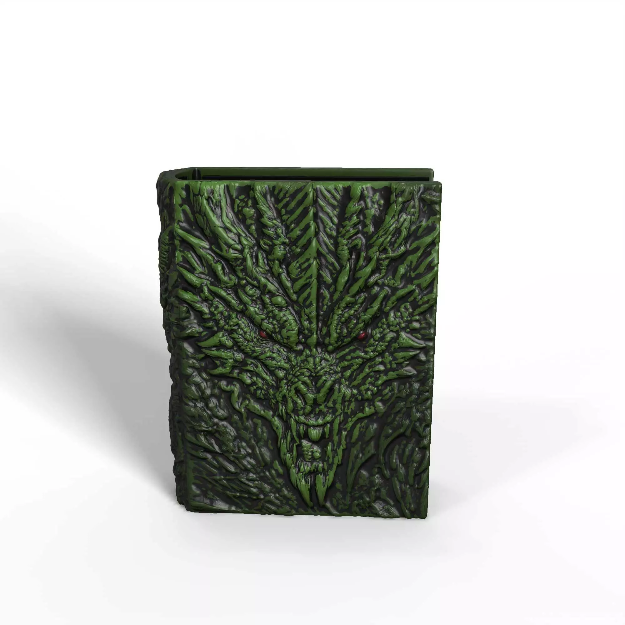 Dragon Book Nook Storage Box No Supports 3D print model_6