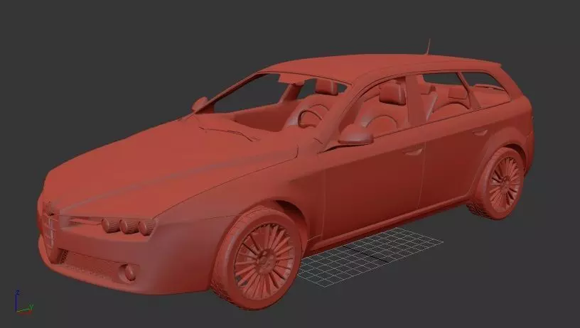 Alfa Romeo 159 Sportwagon 2011 3D print model_1