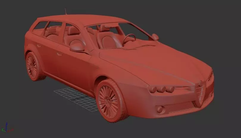 Alfa Romeo 159 Sportwagon 2011 3D print model_0