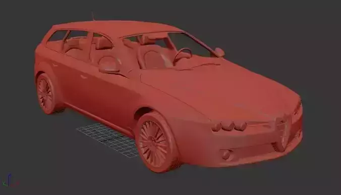 Alfa Romeo 159 Sportwagon 2011 3D print model