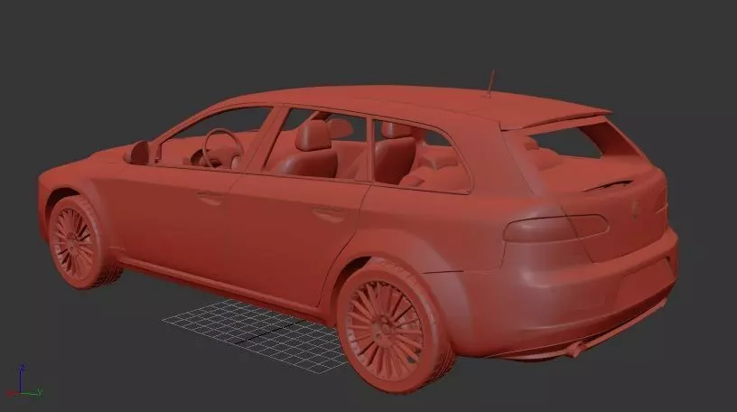 Alfa Romeo 159 Sportwagon 2011 3D print model_2