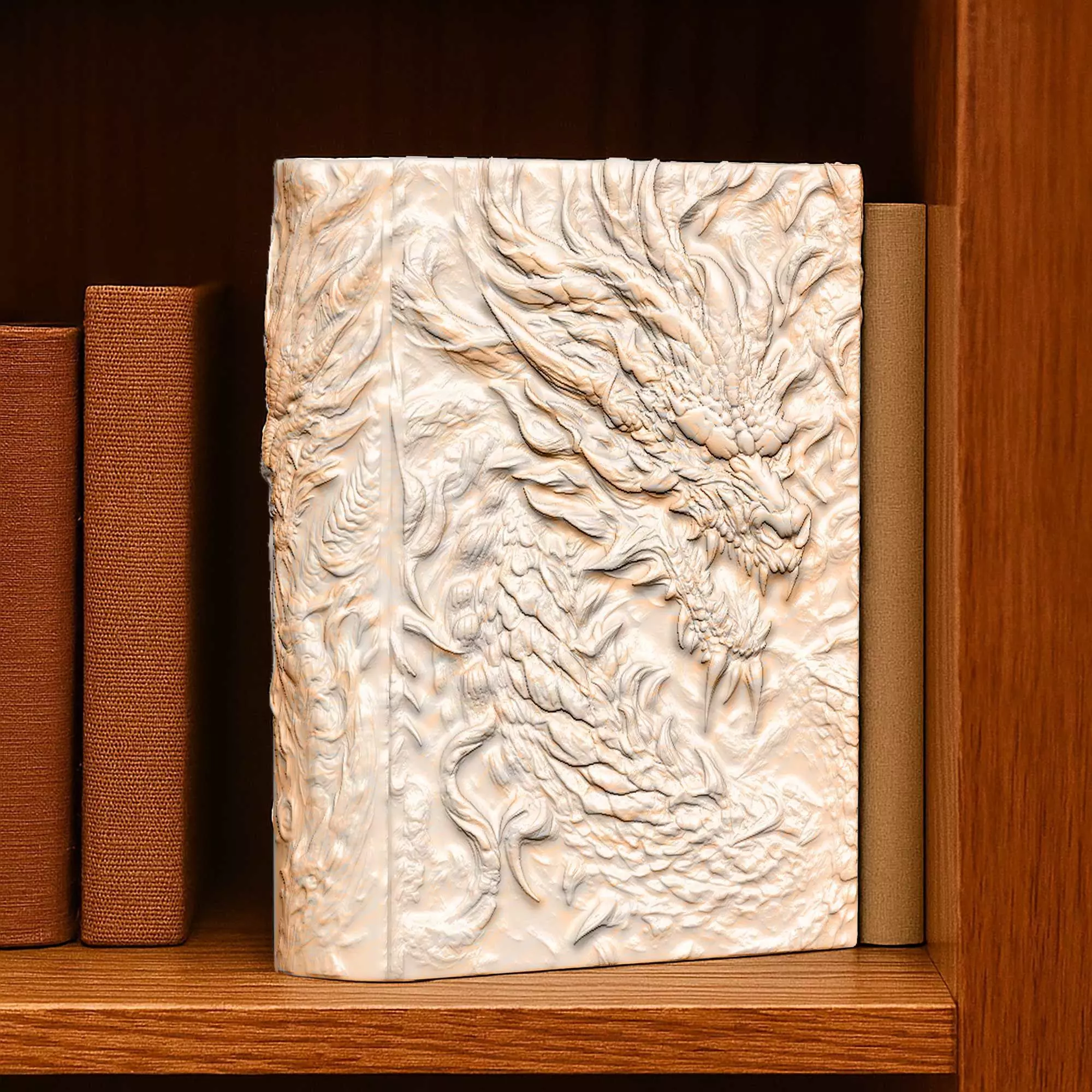 Dragon Book Nook Storage Box No Supports 3D print model_0
