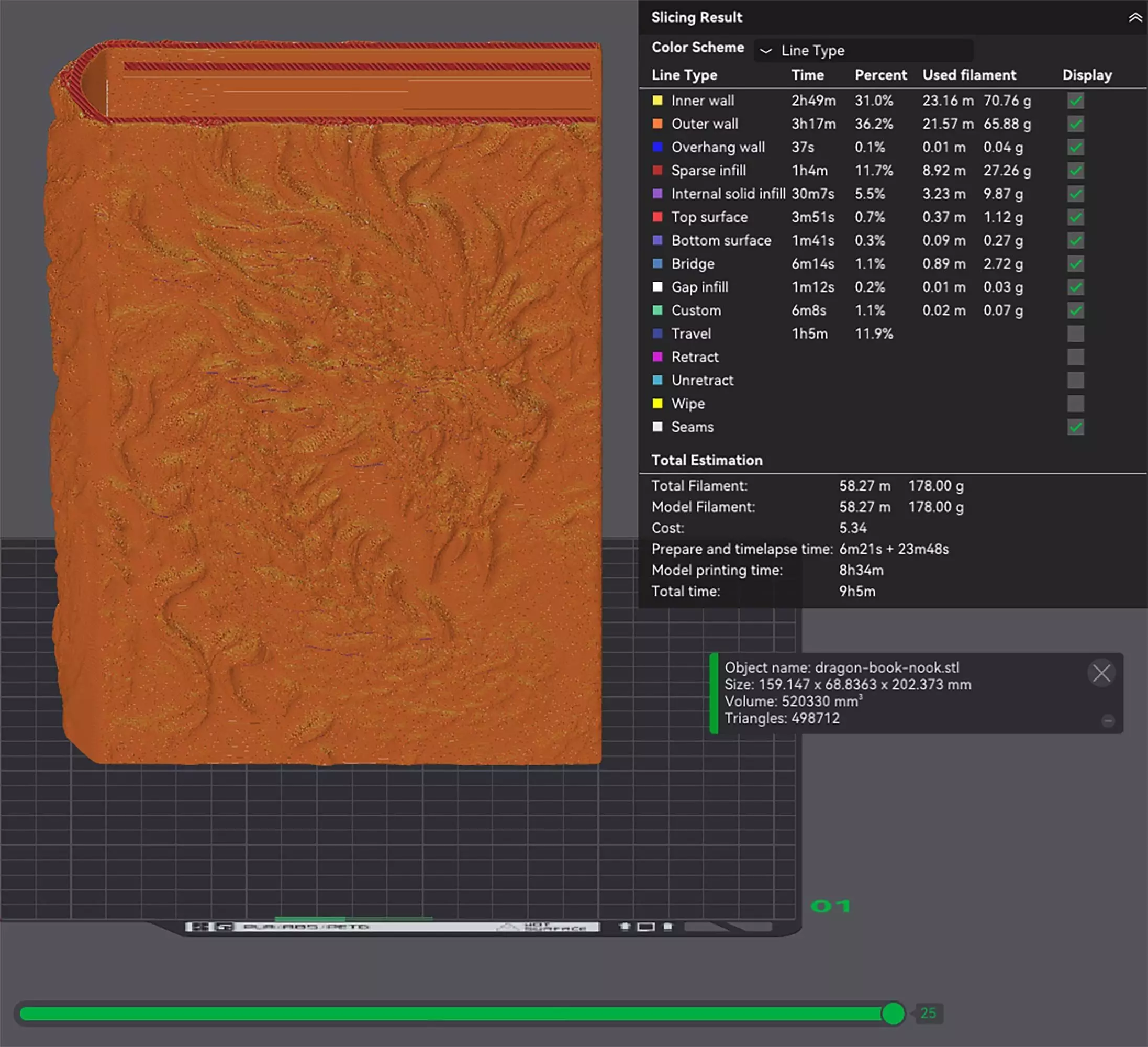 Dragon Book Nook Storage Box No Supports 3D print model_2