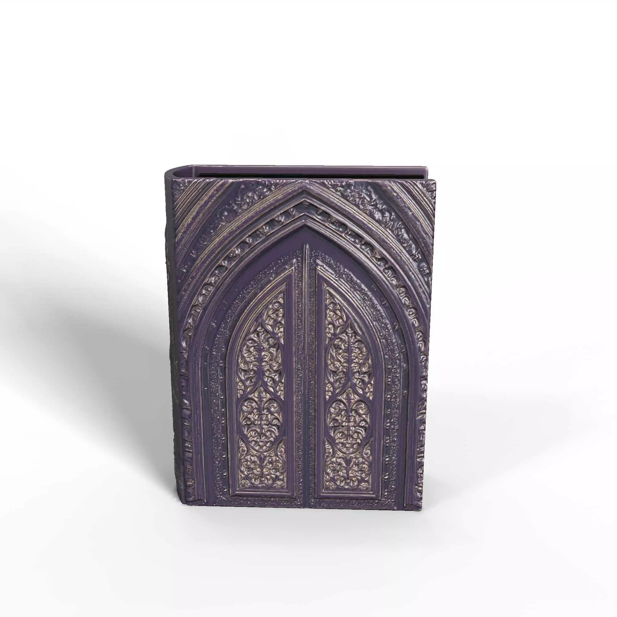 Castle Book Nook Storage Box No Supports 3D print model_6