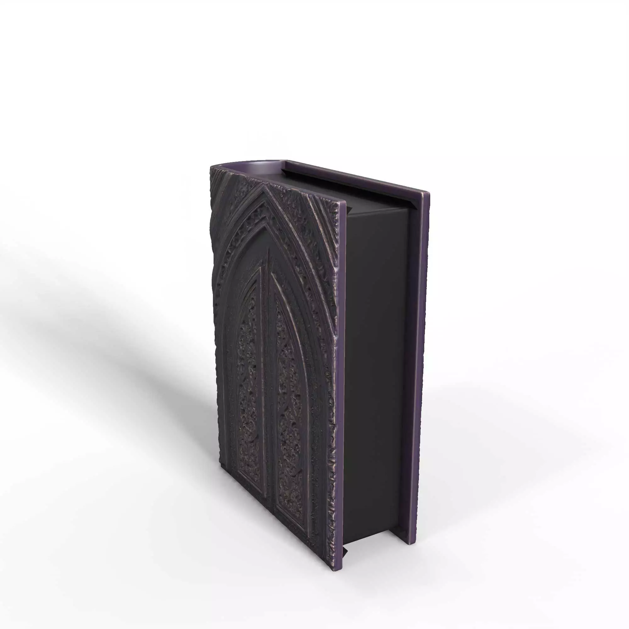 Castle Book Nook Storage Box No Supports 3D print model_7