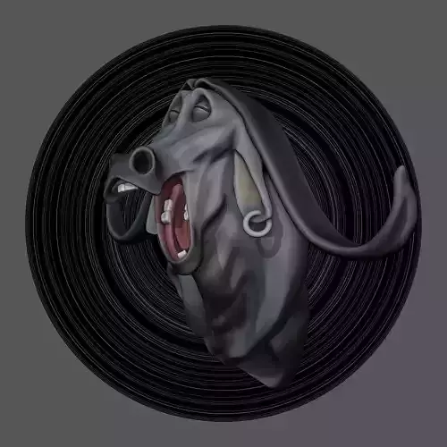 Dankey  Stylized Creature Head 3D print model