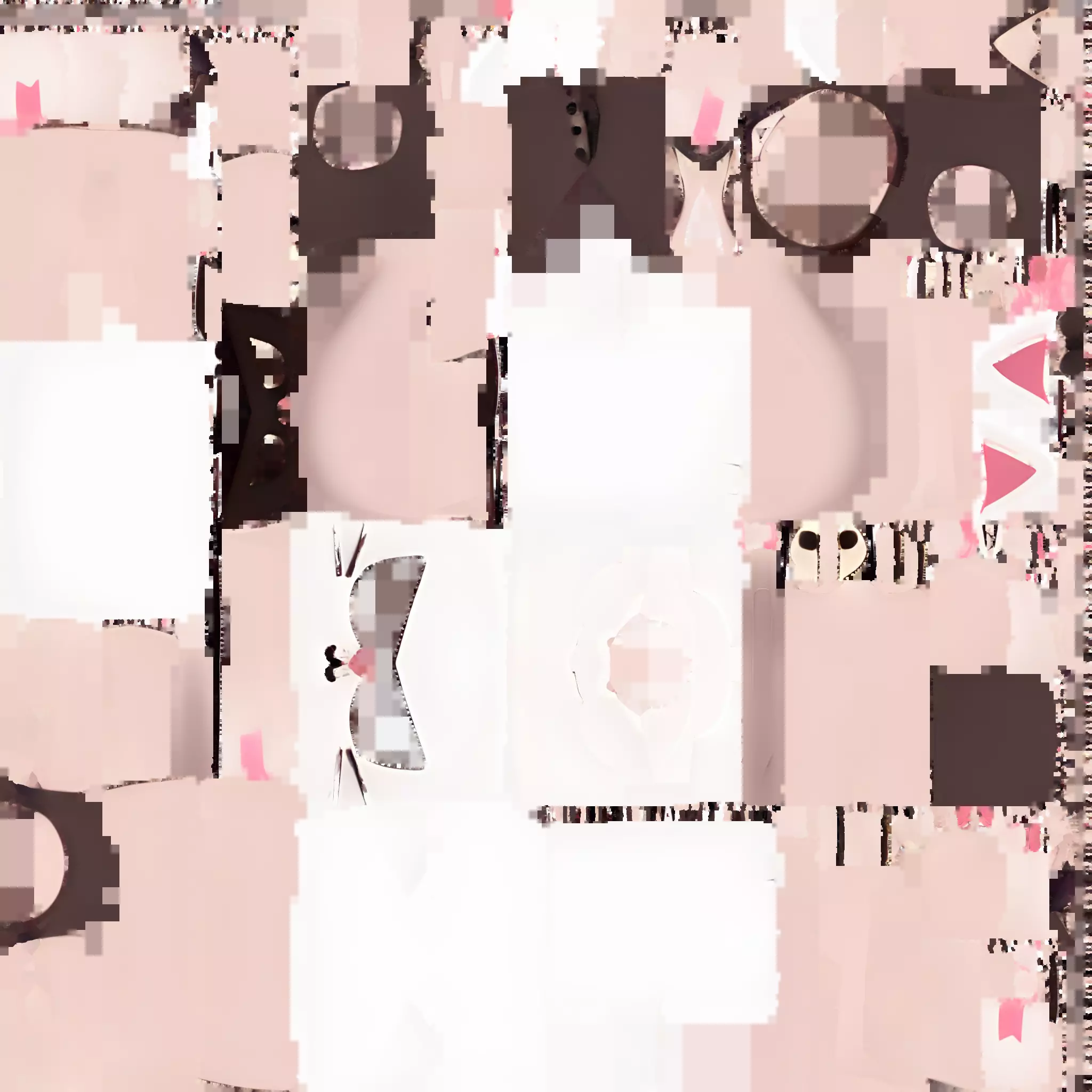  Cartoon Cat in Tuxedo Low-poly 3D model_10