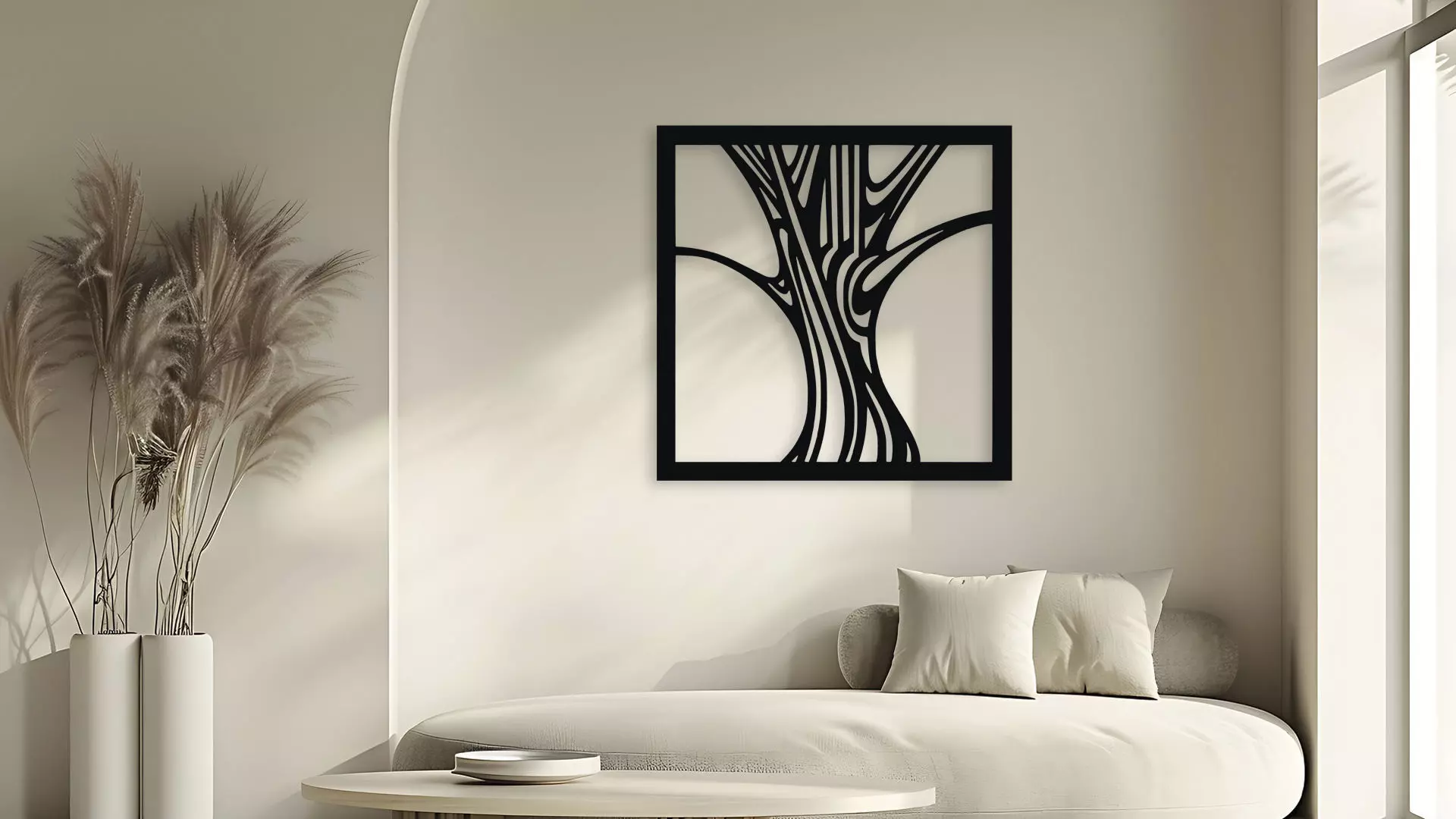 Abstract Tree Wall Decor Art 3D model_0
