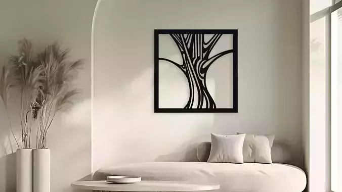Abstract Tree Wall Decor Art