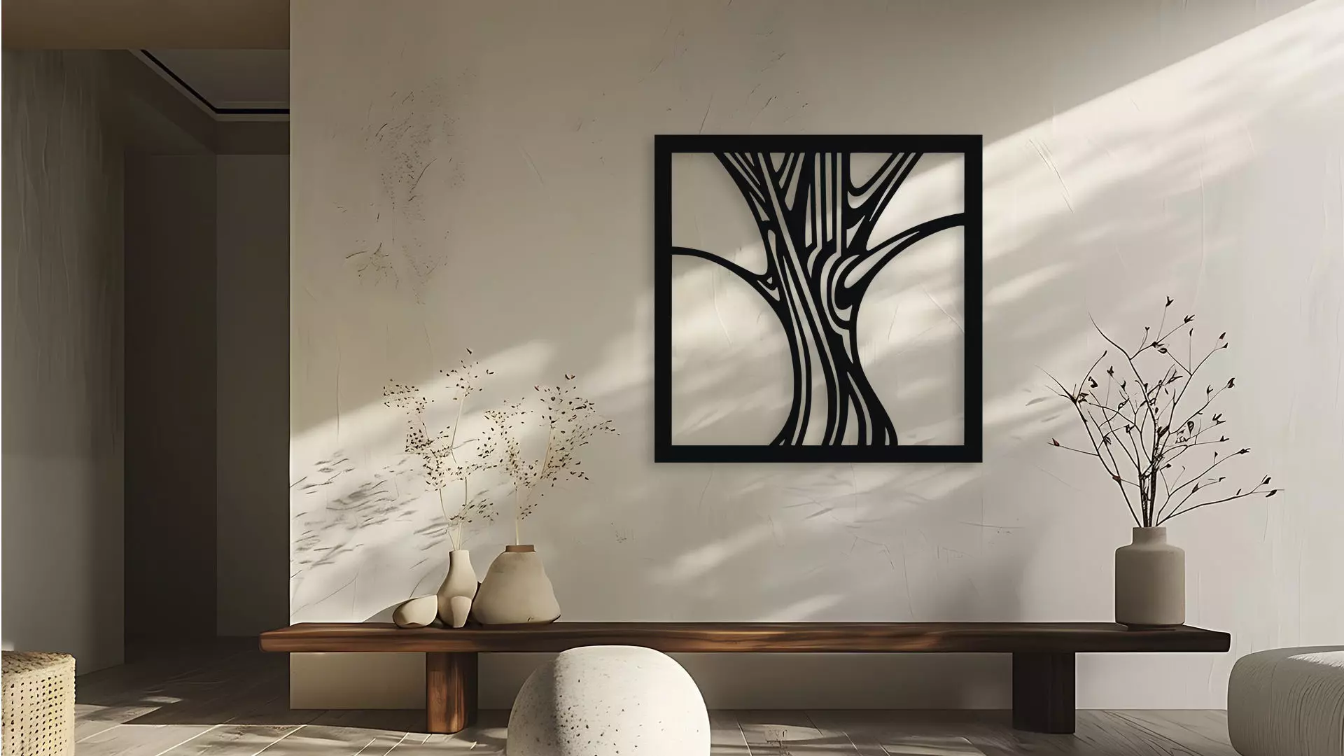 Abstract Tree Wall Decor Art 3D model_5