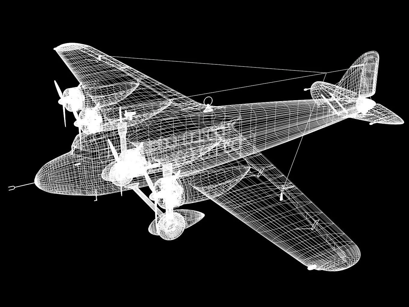 savoia marchetti S74 3D model_12