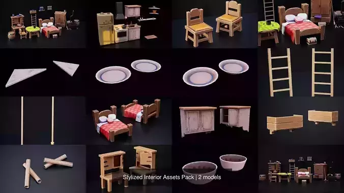 Stylized Interior Assets Pack