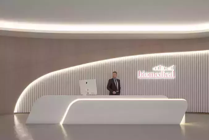 Organic Reception Desk