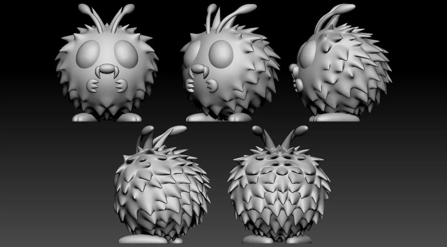 Venonat Pokemon Fanart 3D print model_2