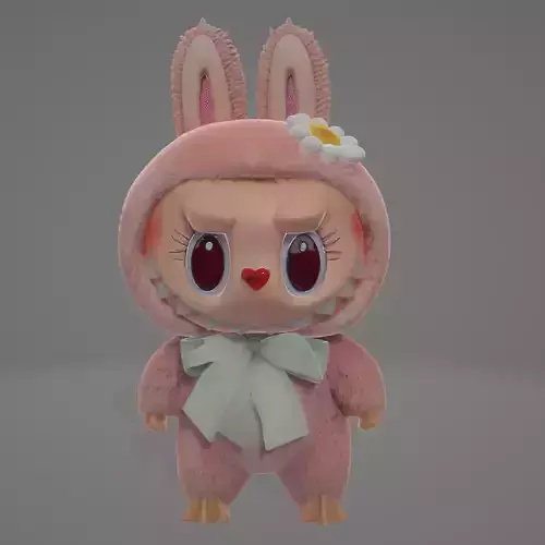 Labubu Handmade Birthday Girl 3D print model
