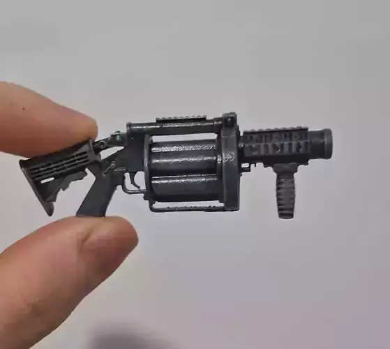 M-32 Multiple Grenade Launcher 3D print model