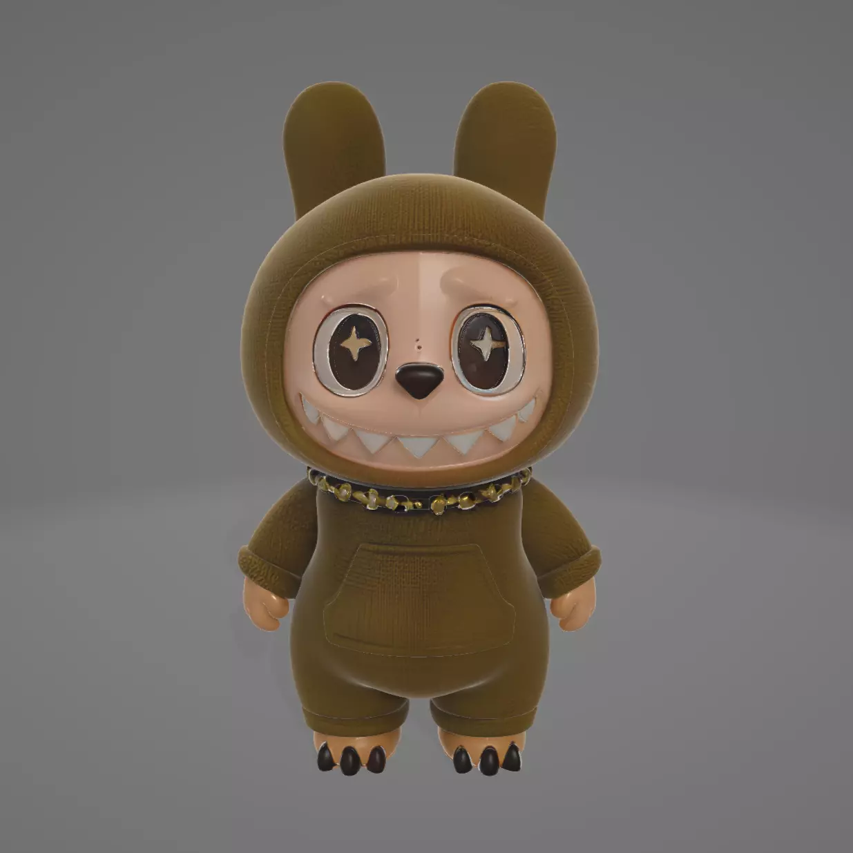 Labubu the monsters 3D print model_3