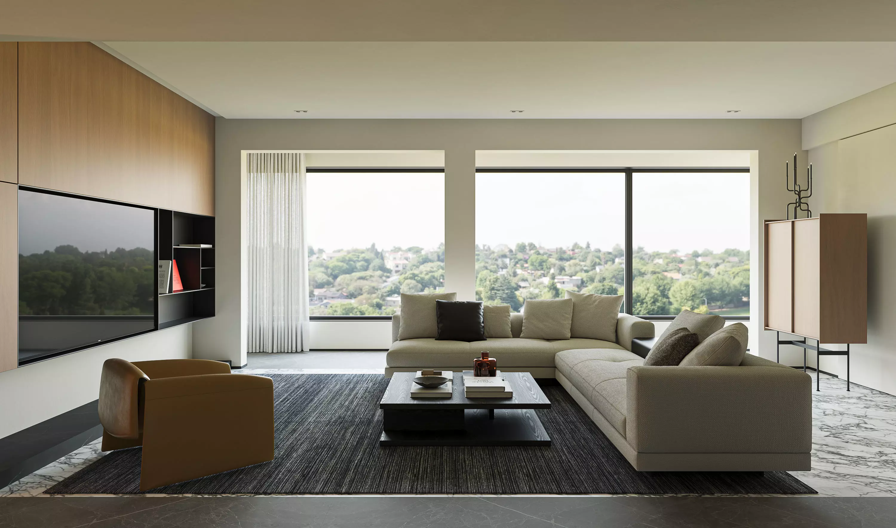 villa 3D model for Corona render 3D model 3D model_5