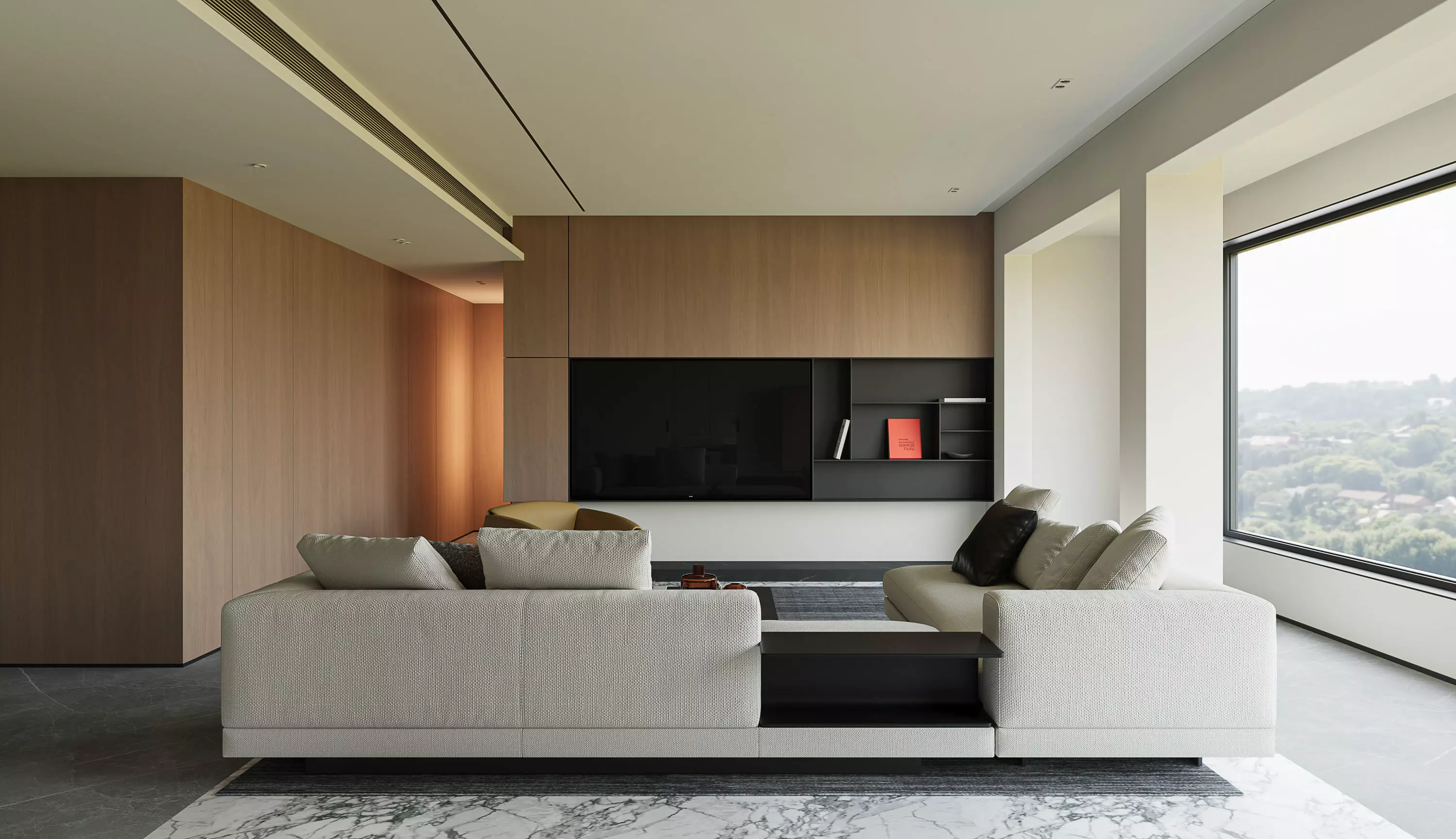 villa 3D model for Corona render 3D model 3D model_3