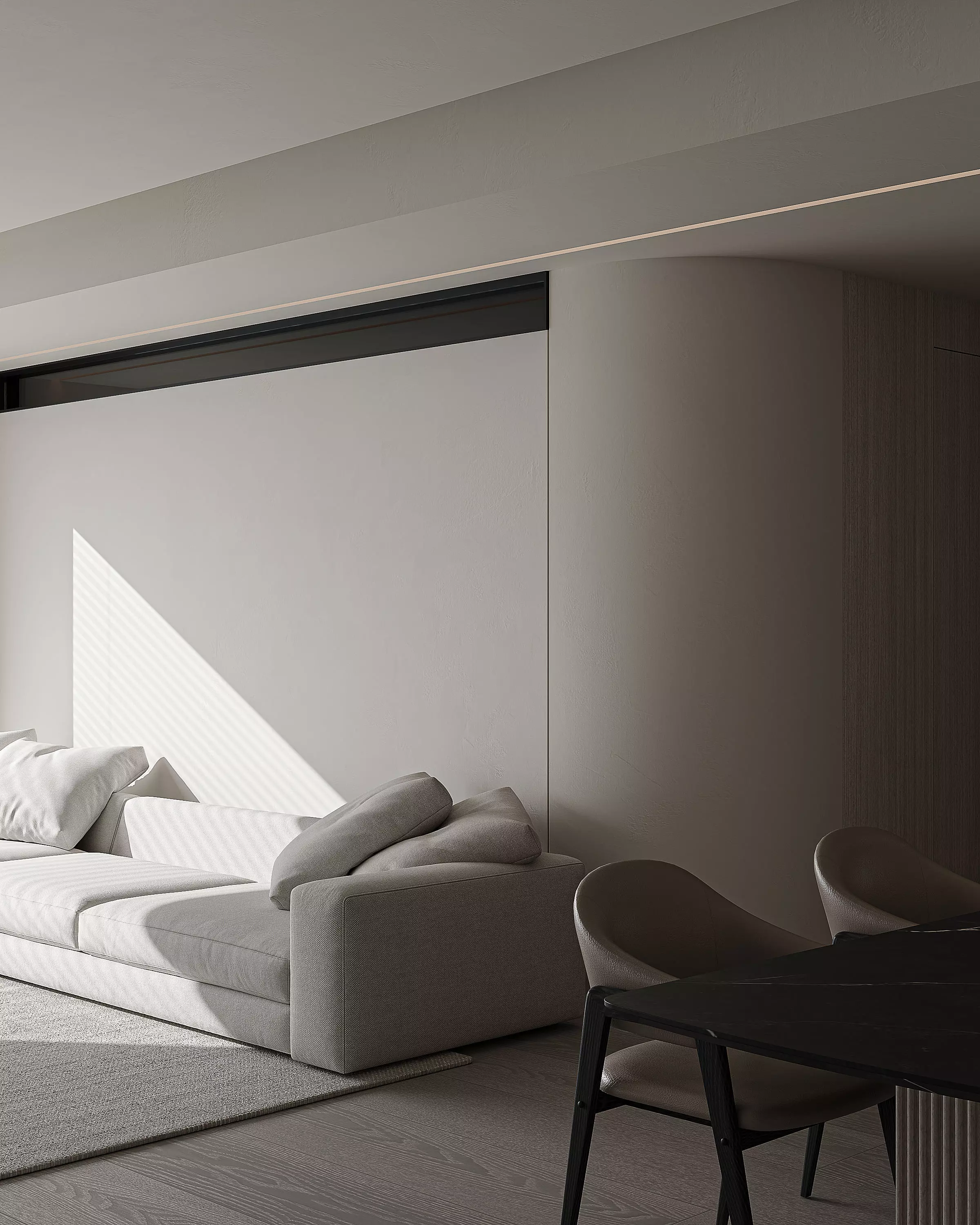 livingroom 3D model for Corona render 3D model 3D model_2